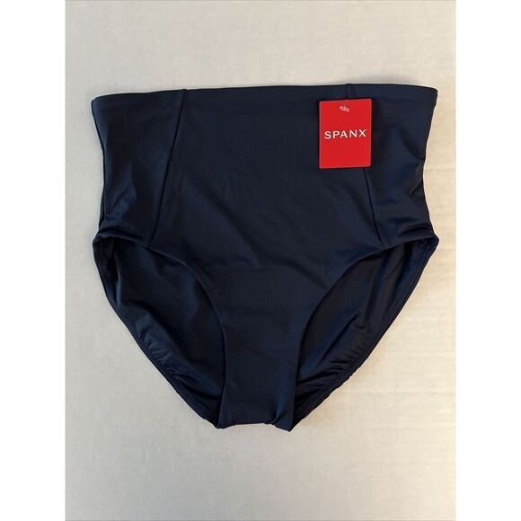 Spanx 50125R Women Sz XSmall Sunkissed Navy Classic High Rise Swim Brief Bottom - Picture 1 of 8